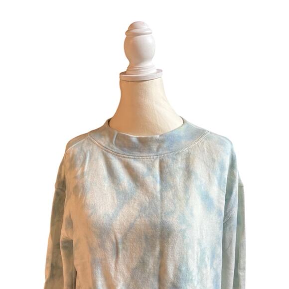 Pilcro And The Letterpress Anthropologie Elayna Sweatshirt Tie Dye Blue XS NWT - Picture 4 of 13